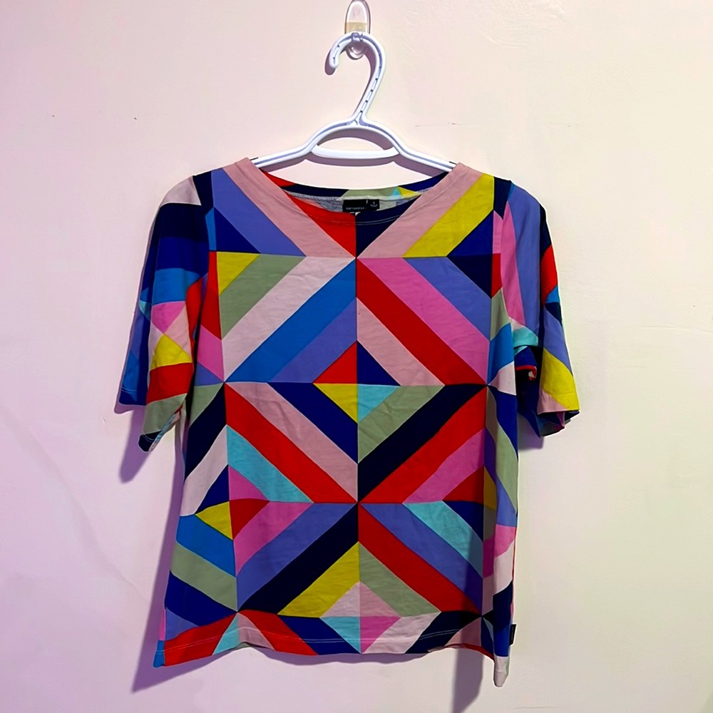 Marimekko Color Block T-Shirt sz. Small
